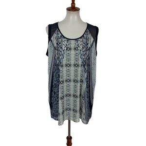 Cabi Women’s Top Large Blouse Sleeveless